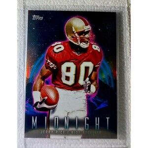 Jerry Rice 2023 Topps Midnight NFL #346 Football Card San Francisco 49ers